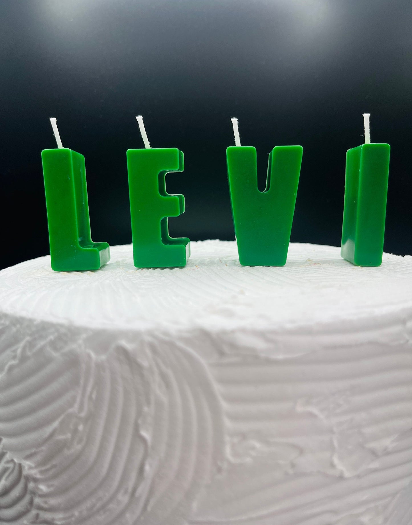 Personalized Birthday Letter Candles. Soy Wax Cake Toppers. Custom Name Letters.