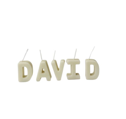 Personalized Letter Candles: Bee & Soy Wax Birthday Cake Topper, decoration for cake, love gift,
