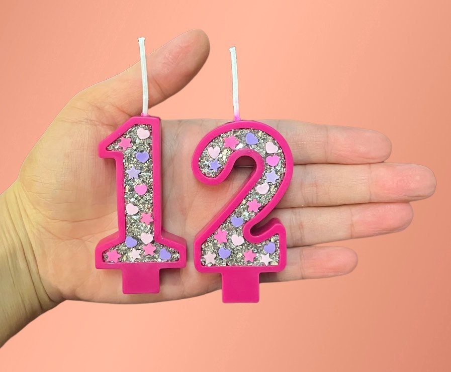 Birthday numbers candles. Glitter numbers. Cake toppers. Birthday decorations. Unique numbers for all occasions. basketball birthday theme