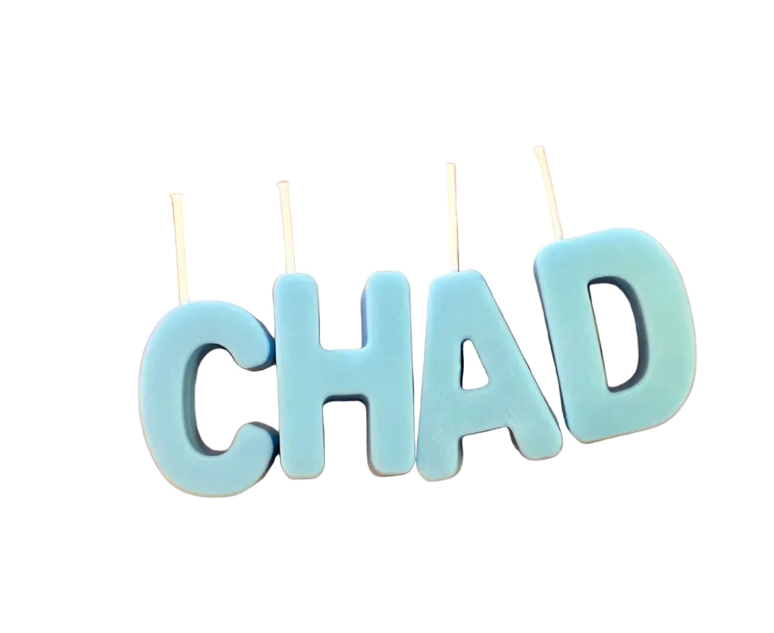 Customized Letter Candles. Cake Decoration Birthday Candles. Candles for All Occasions. Name Sign Letters.