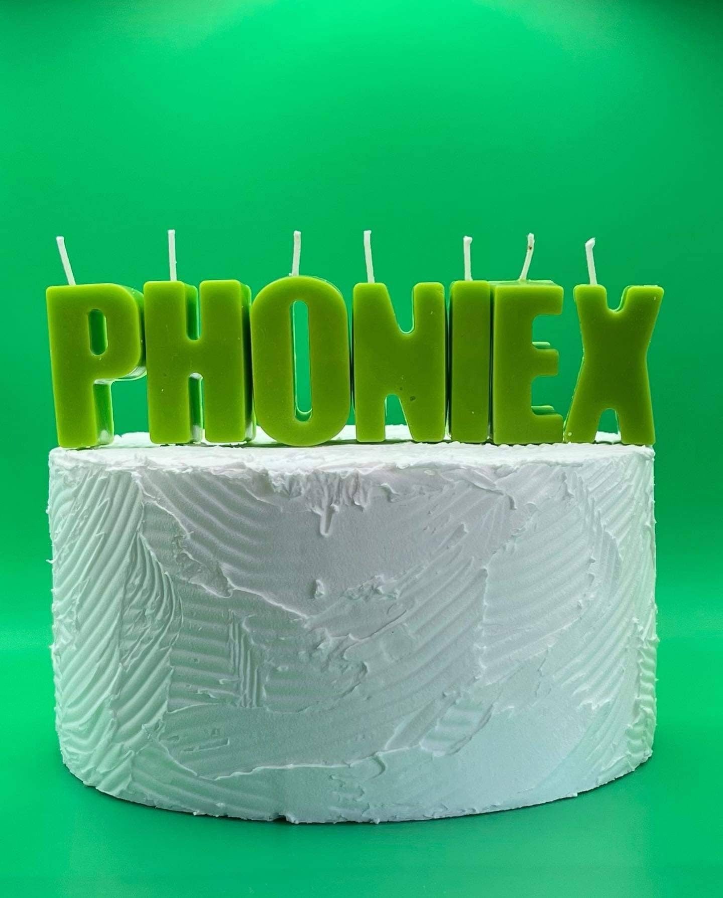 Handmade Letter Candles: Personalized Birthday Letters. Cake Decoration. Smells Like Birthday. Custom name Sign.