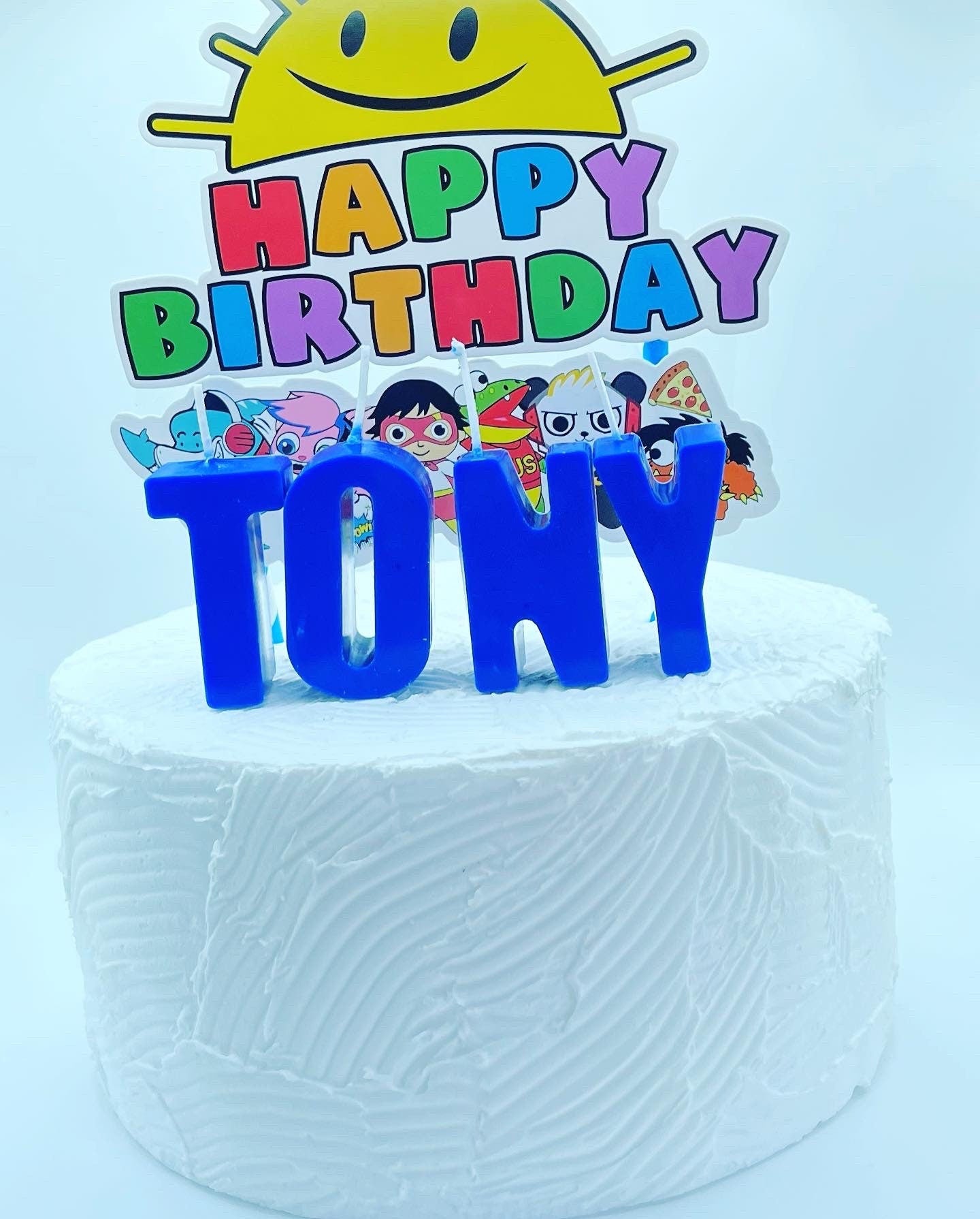 Personalized Birthday Letter Candles. Soy Wax Cake Toppers. Custom Name Letters.