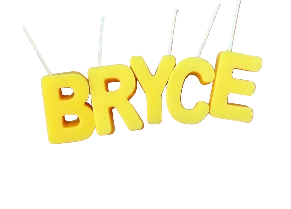 Customized Letter Candles. Cake Decoration Birthday Candles. Candles for All Occasions. Name Sign Letters.