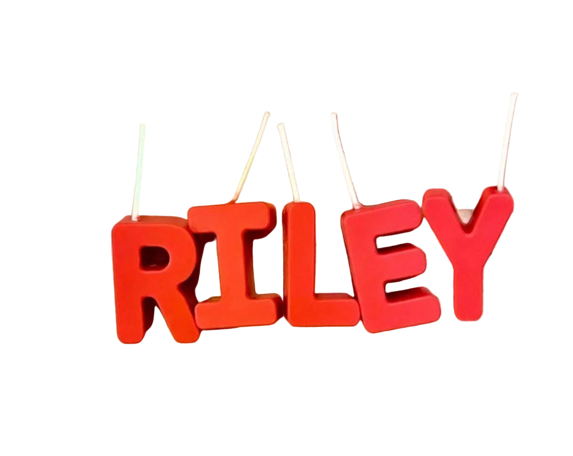 Customized Letter Candles. Cake Decoration Birthday Candles. Candles for All Occasions. Name Sign Letters.