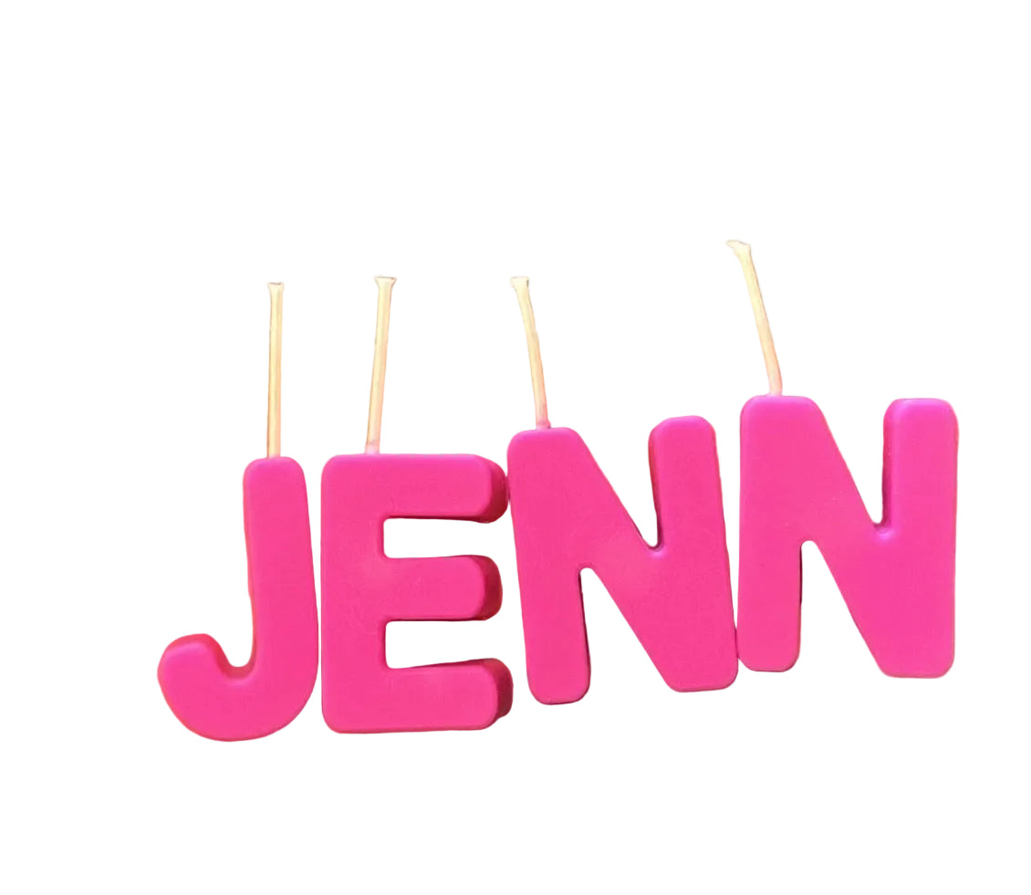 Customized Letter Candles. Cake Decoration Birthday Candles. Candles for All Occasions. Name Sign Letters.