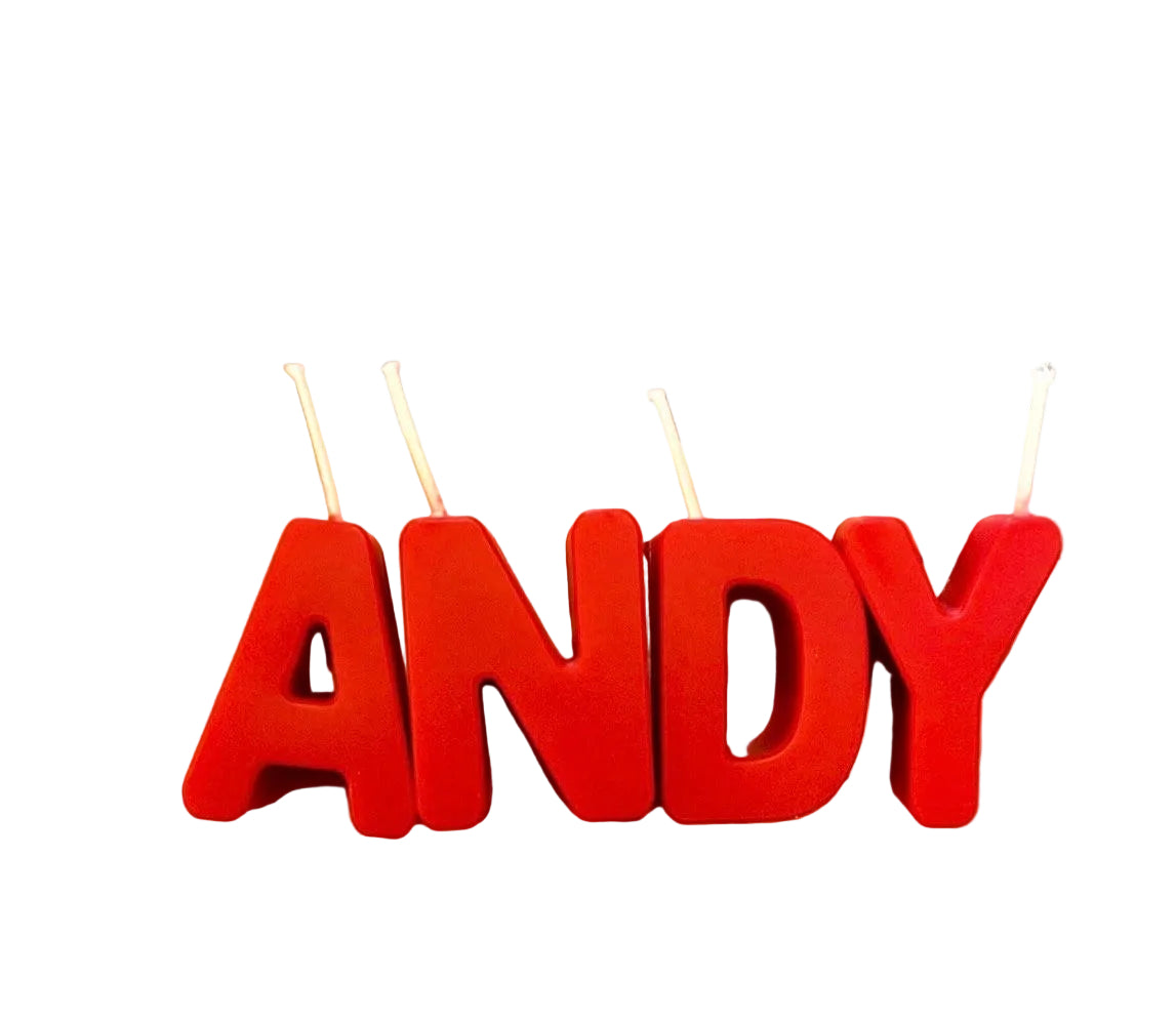 Customized Letter Candles. Cake Decoration Birthday Candles. Candles for All Occasions. Name Sign Letters.