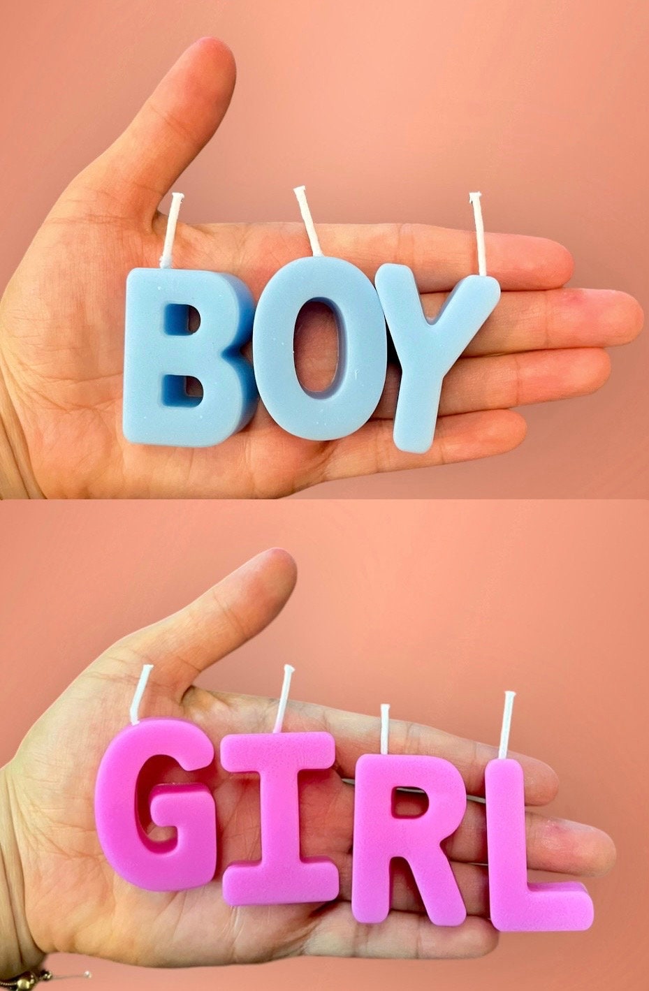Personalized Letter Candles: Bee & Soy Wax Birthday Cake Topper, decoration for cake, love gift,