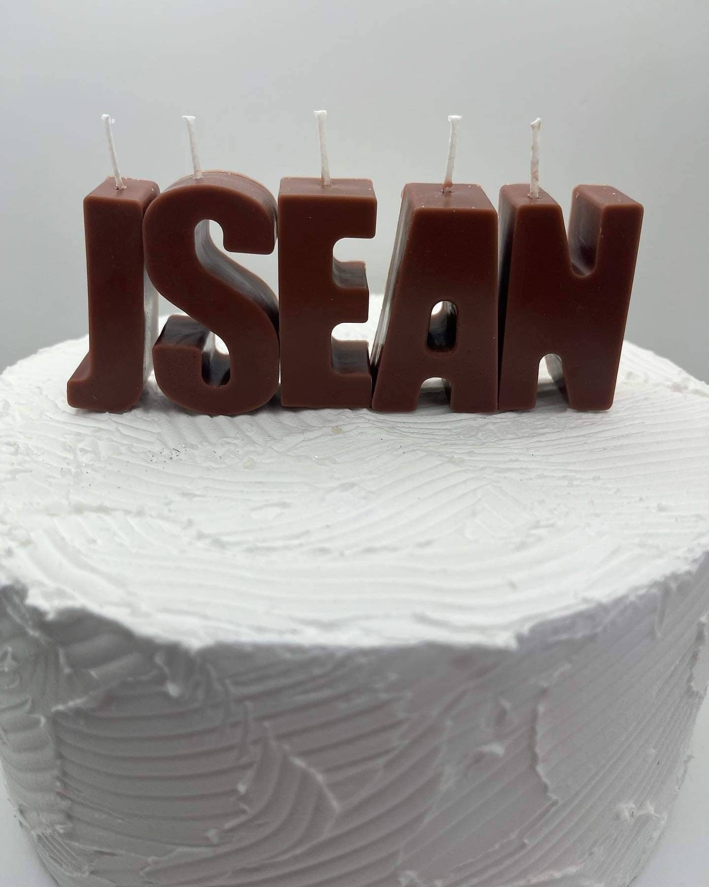 Personalized Birthday Letter Candles. Soy Wax Cake Toppers. Custom Name Letters.