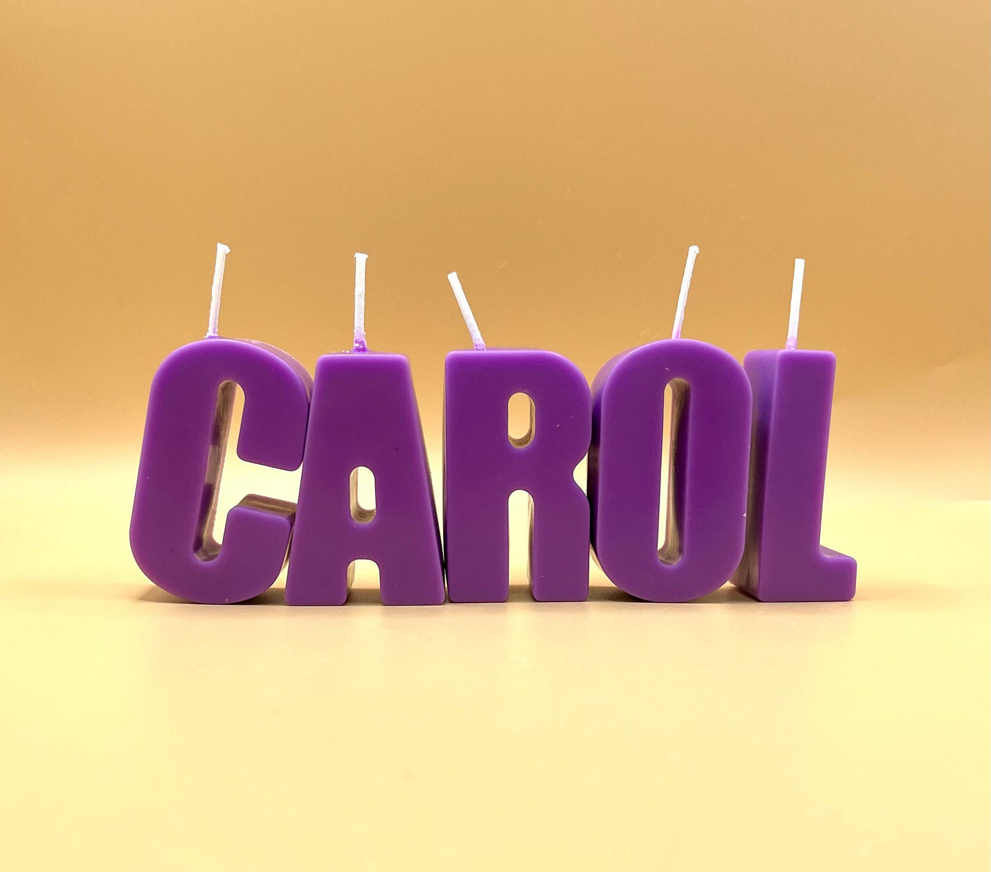 Handmade Letter Candles: Personalized Birthday Letters. Cake Decoration. Smells Like Birthday. Custom name Sign.