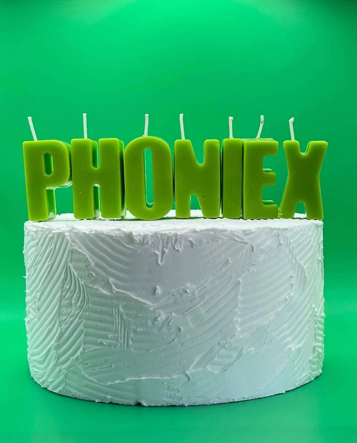 Personalized Rainbow Letter Candles: Handmade Birthday Cake Toppers. Custom Name Letters. Party Candles.