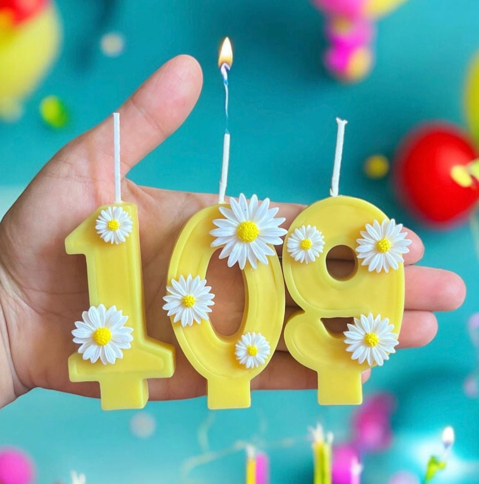 Custom Birthday Numbers.  Unique Celebration Candles.  Cake Toppers. Age Candles 🎂