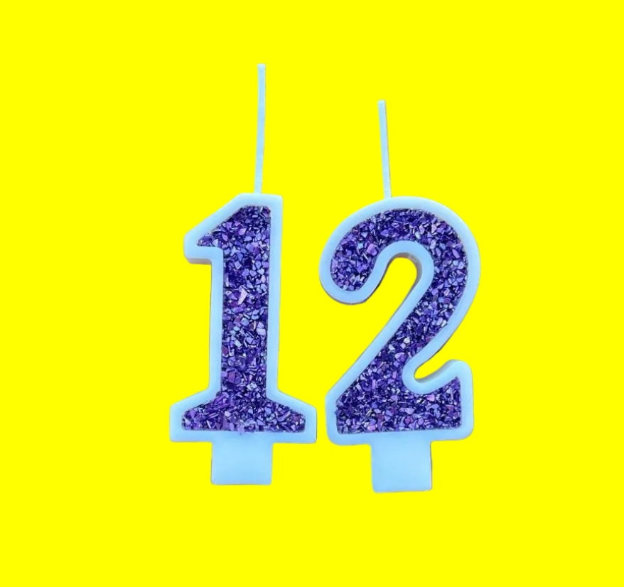 Custom Birthday Numbers.  Unique Celebration Candles.  Cake Toppers. Age Candles 🎂