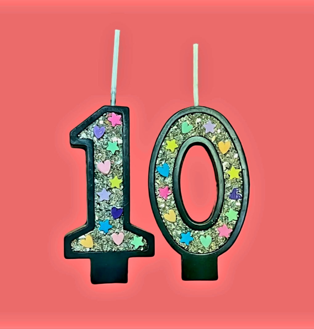Custom Birthday Numbers.  Unique Celebration Candles.  Cake Toppers. Age Candles 🎂