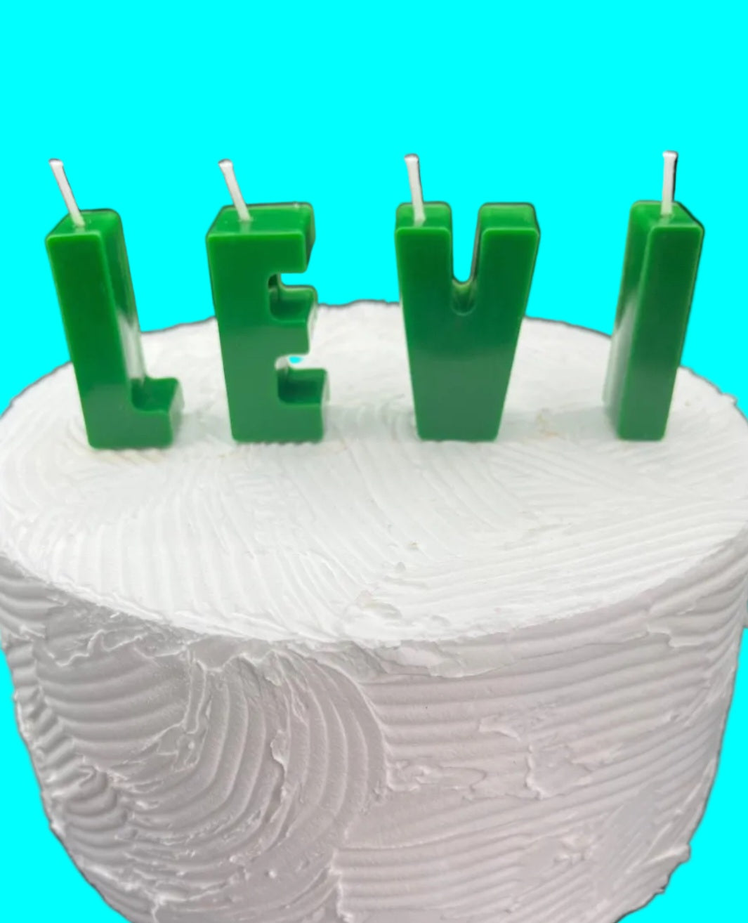 Personalized Birthday Candles: Colorful Soy Wax Letter Cake Topper. name Candles.